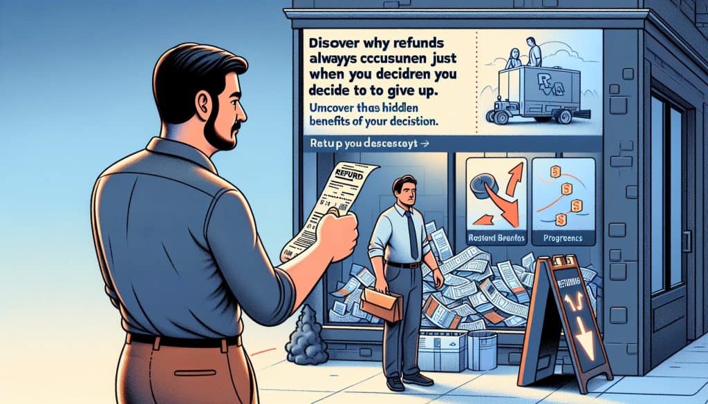 Zašto se povrat novca uvek dešava kad odustaneš Zašto se povrat novca uvek dešava kad odustaneš