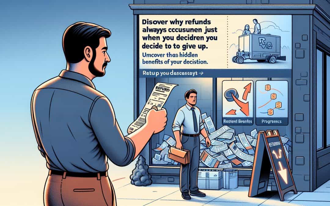 Zašto se povrat novca uvek dešava kad odustaneš